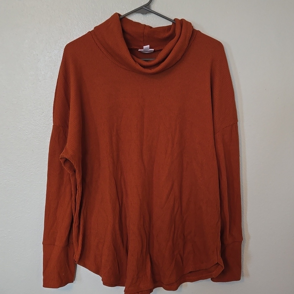 Lularoe | Rust Cowl Neck Turtleneck Size XL